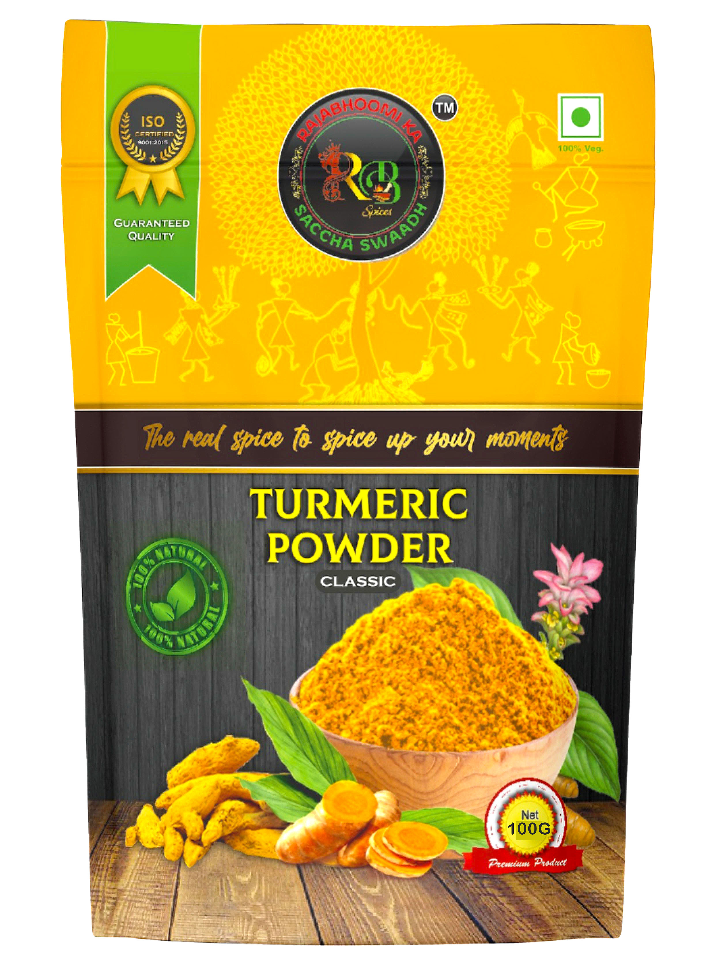 Turmeric Powder - Color: Orange Yellow