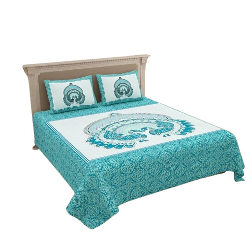 100 % Pure Cotton Jaipuri Bedsheet Set