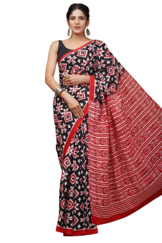 Block Print Party Wear Sarees