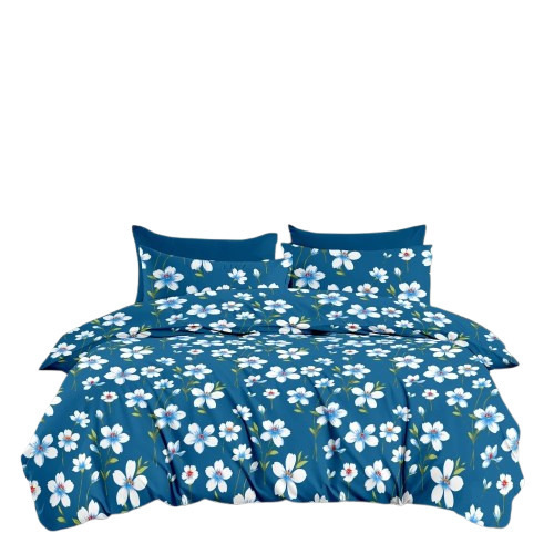 Floral Print Cotton Double Bedsheets