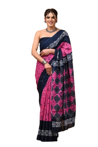 Screen Print Cotton Sarees