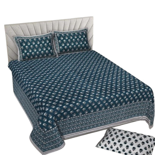 Skin-Friendly Cotton Double Bed Sheet