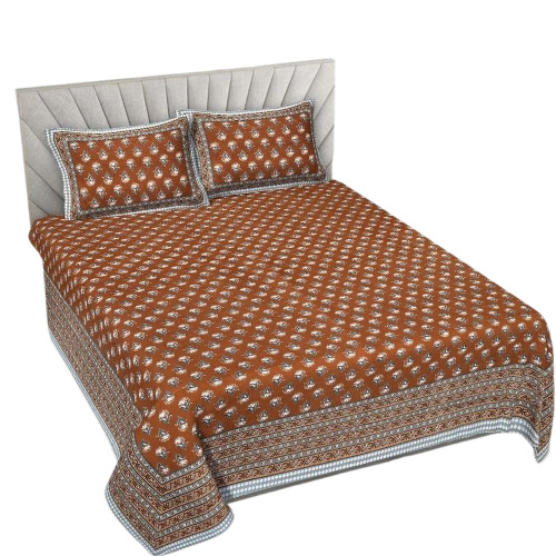 Wrinkle-Resistant Cotton Double Bed Sheet