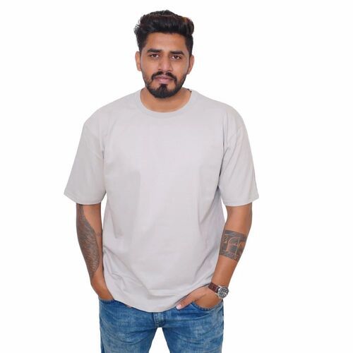 Plain Oversized Cotton T Shirt - Age Group: Adults