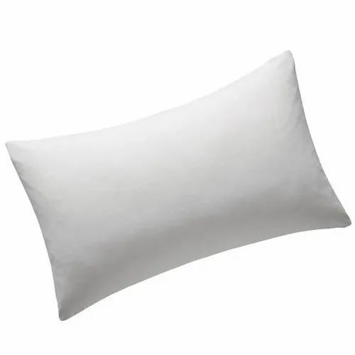 Rectangular White Plain Pillow