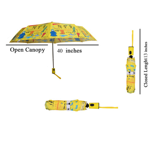 Swag Monsoon Fever 3 Fold Windproof Umbrella