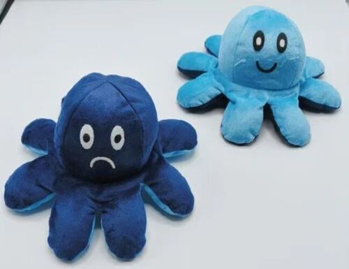 Multicolor Reversible Octopus Soft Toy