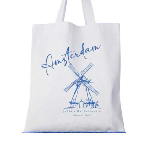 White Cotton Tote Shopping Bags