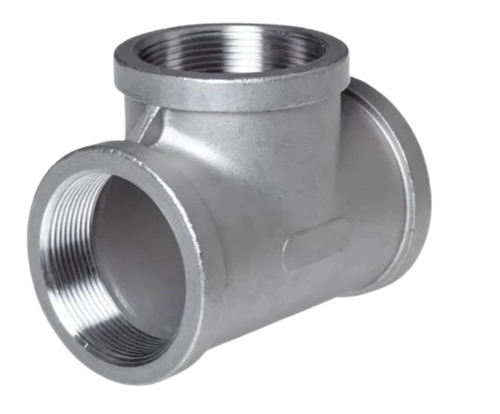 Silver Stainless Steel I.C. Tee