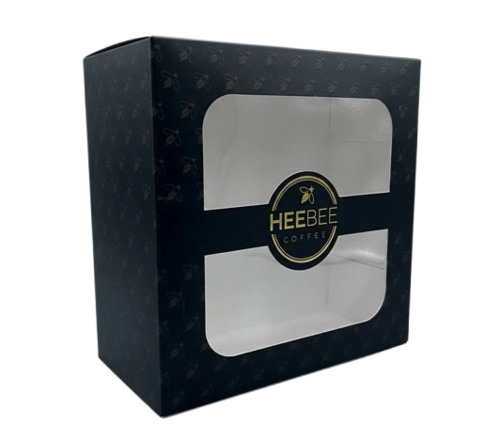 10x10x5 Inch Black Sbs Paper Cake Box