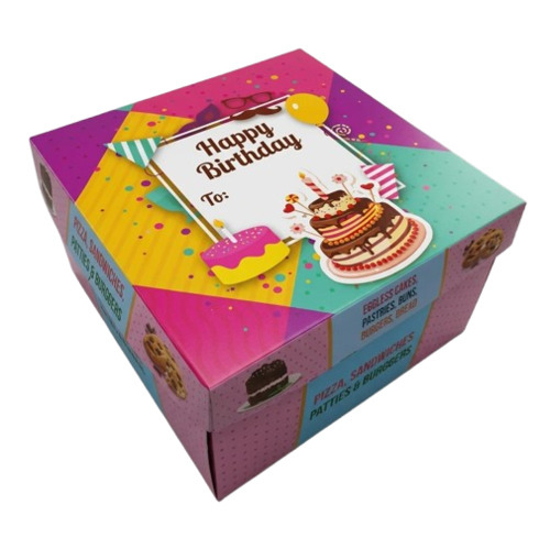 10x10x8 Inch Printed Duplex Paper Cake Box