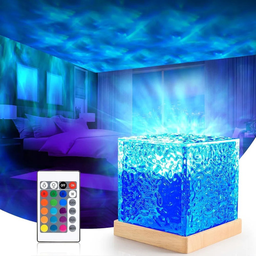 3D Romantic LED Light Projector Crystal Table Lamp