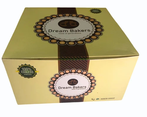 750gm Kraft Paper Cake Packaging Box