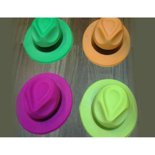 Plastic Neon Party Hats