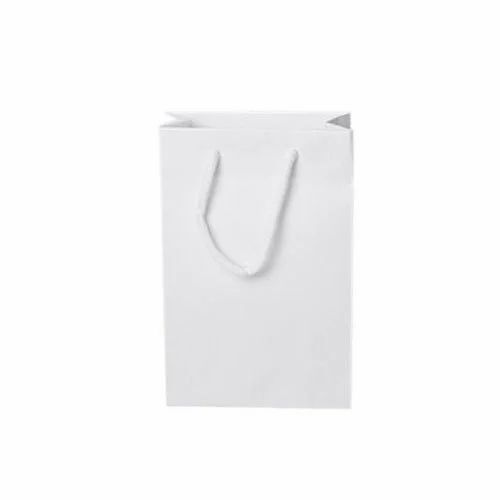 White Plain Craft Paper Carry Bag