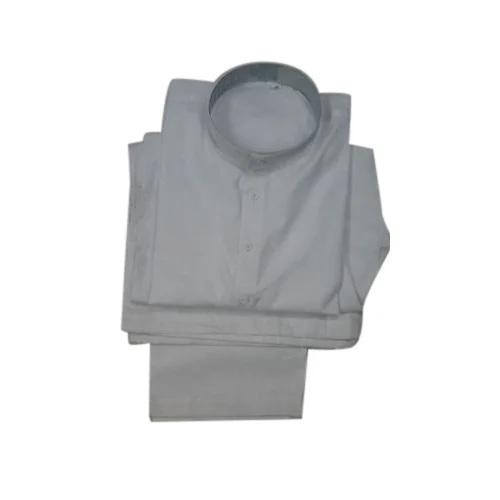 White Plain Kurta Pajama