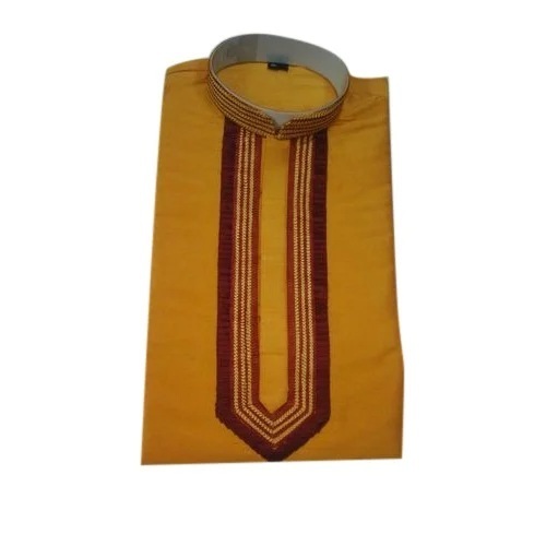 Yellow Cotton Kurta Pajama