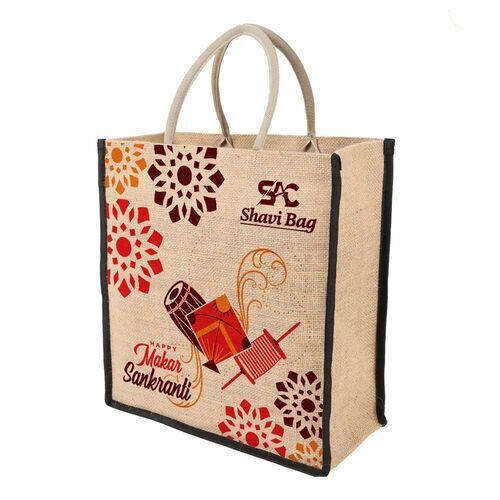 Jute Printed Shopping Bag