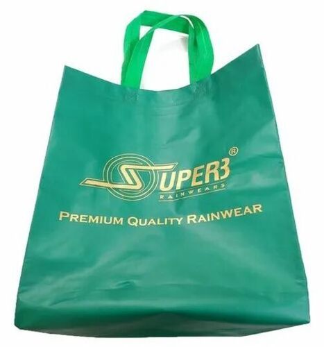 Green Printed Non Woven Loop Handle Bag