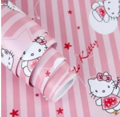 Kitty Printed Pvc Wall Sticker