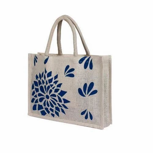 Printed Designer Jute Bag