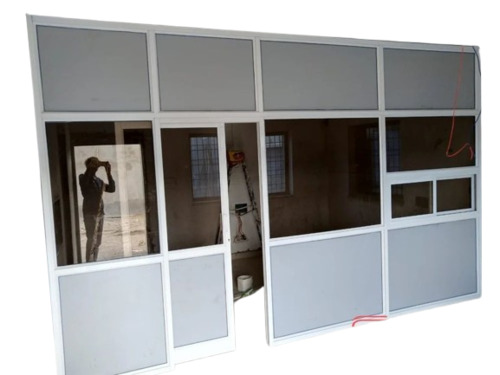 White Aluminum Office Partition