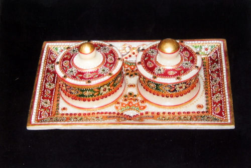 Different Color Marble Box With Tray