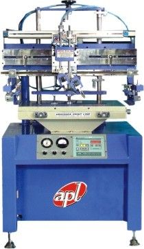 APL SAF Series Semi Auto Flat Screen Printing Machine - Pneumatic Operation, PLC Control, XY Table for Quick Registration, Prints on Various Flat Materials Such as Paper, Plastic, Metal, and Glass