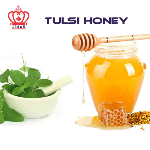 Tulsi Honey - Exquisite Blended Flavor Infused with Holy Basil Attributes | Natural Immunity Booster, Respiratory Health Enhancer, Stress Reliever, Kidney Detoxifier