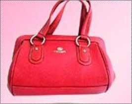 Leather Red Hand Bag Gender: Women