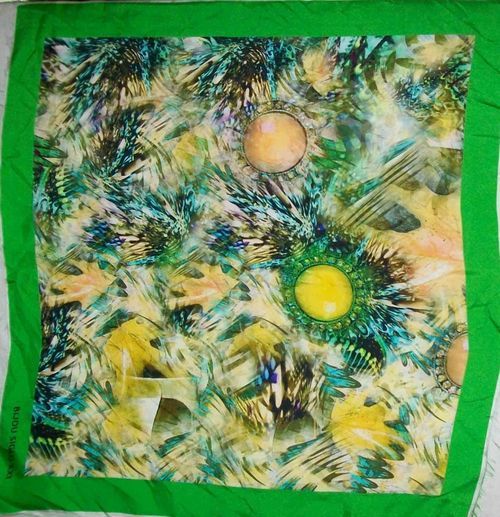 Silk Digital Printed Square Scarves