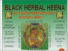 Long Lasting Color Hair Nourishment Black Herbal Henna