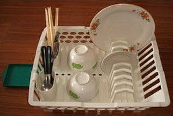 Abs Plastic Dish Rack Size: Vary