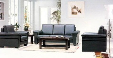 Deluxe Leather Sofa Set Home Furniture