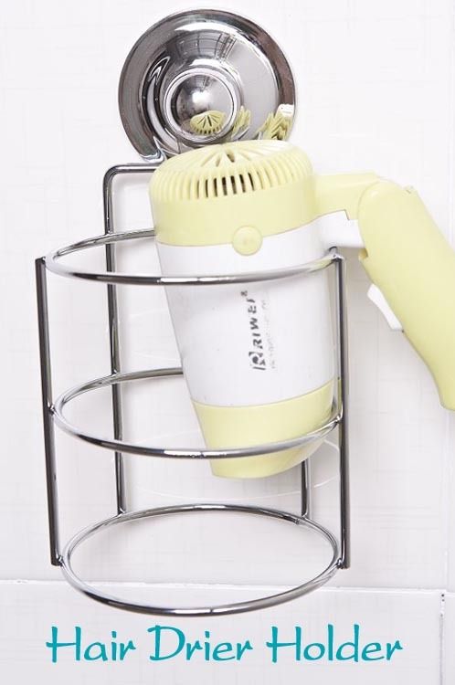 Hair Drier Holder With Suction Cup