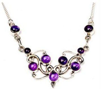 Designer Violet Amethyst Necklace