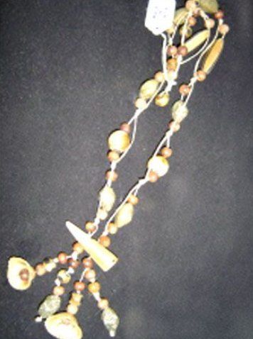 Tribal Long Wooden Necklace Gender: Women