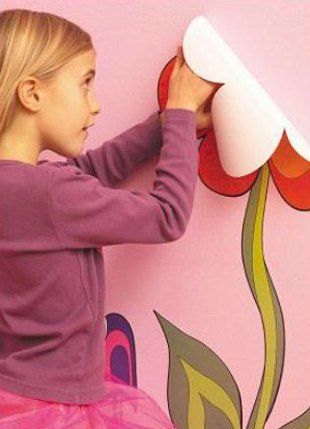 Decorative Adhesive Flower Wall Sticker Size: Vary