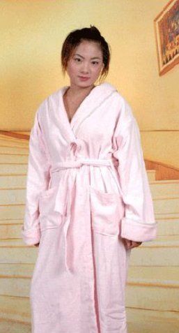 Ladies Pink Soft Bathrobe Gender: Women