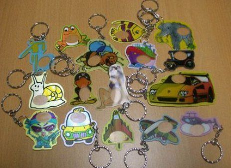 Plastic Fancy 3D Lenticular Keychains