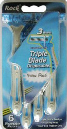 Triple Blade Disposable Razor