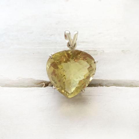 Lemon Topaz Sterling Silver Pendant