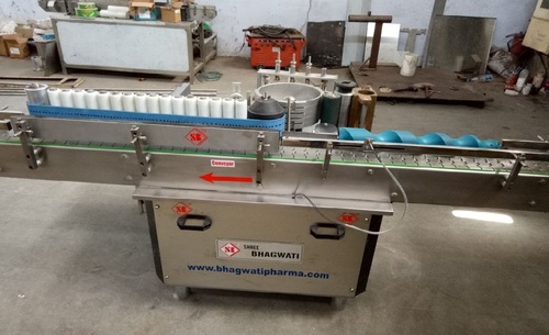 Wet Glue Labeling Machine - Stainless Steel, 3000mm x 1061mm x 840mm | Features Electrical Sensing, Mechanical Digital Counter, 50-150 Containers Per Minute