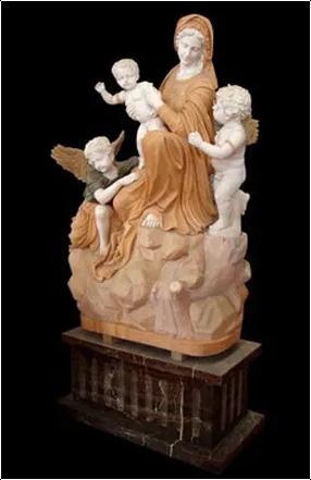 Various Colors Are Available Mother Marry Stone Statue 