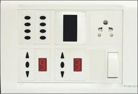 Rectangular Shape Electrical Switch Board