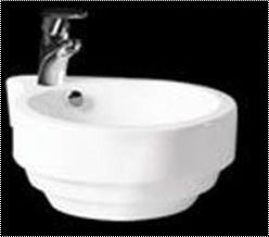 White Luxury Wall Mounted Bathroom Wash Basin