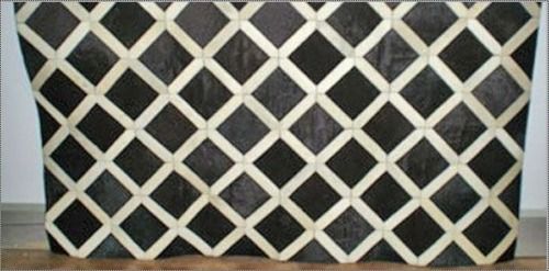 Black 100% Genuine Leather Mat