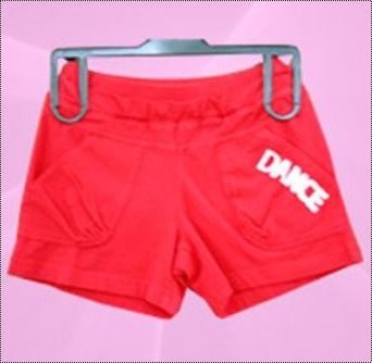 Red Pure Cotton Boys Shorts