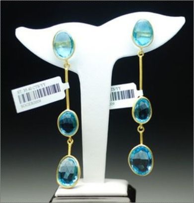 Designer Blue Topaz Earring Gender: Women