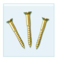 C S K Head, Brass Wood Screws